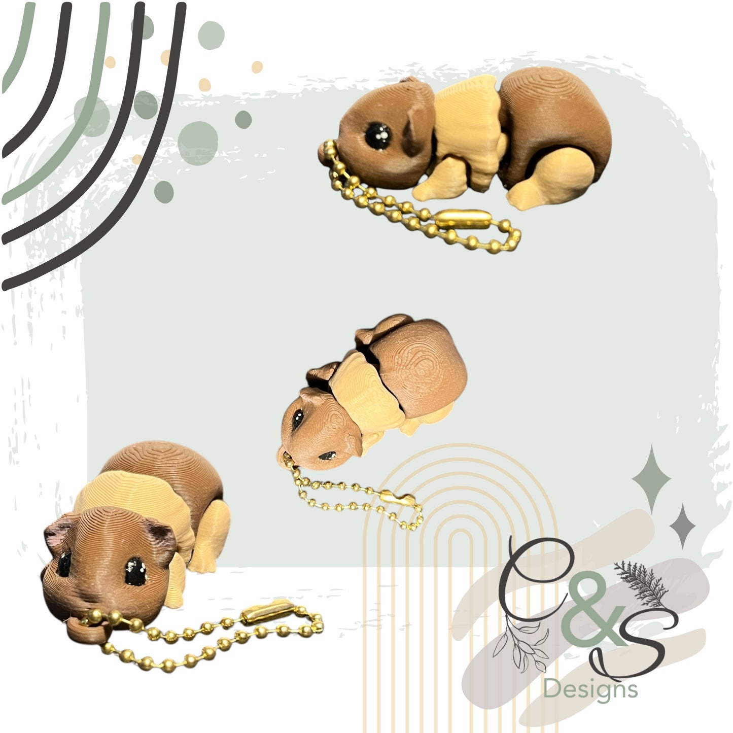 Guinea Pig Keychain