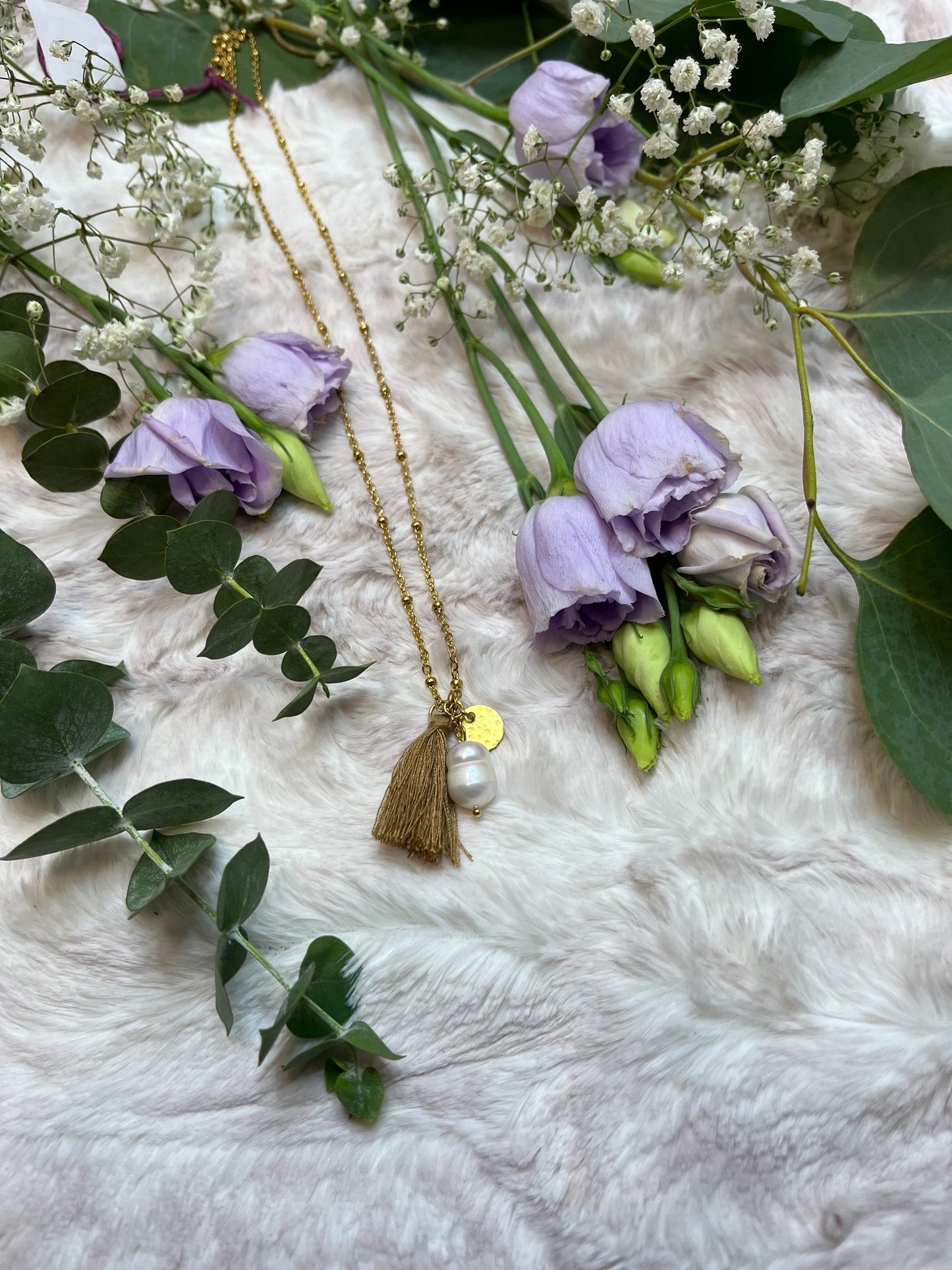 Freash water Perl w/ Tassel