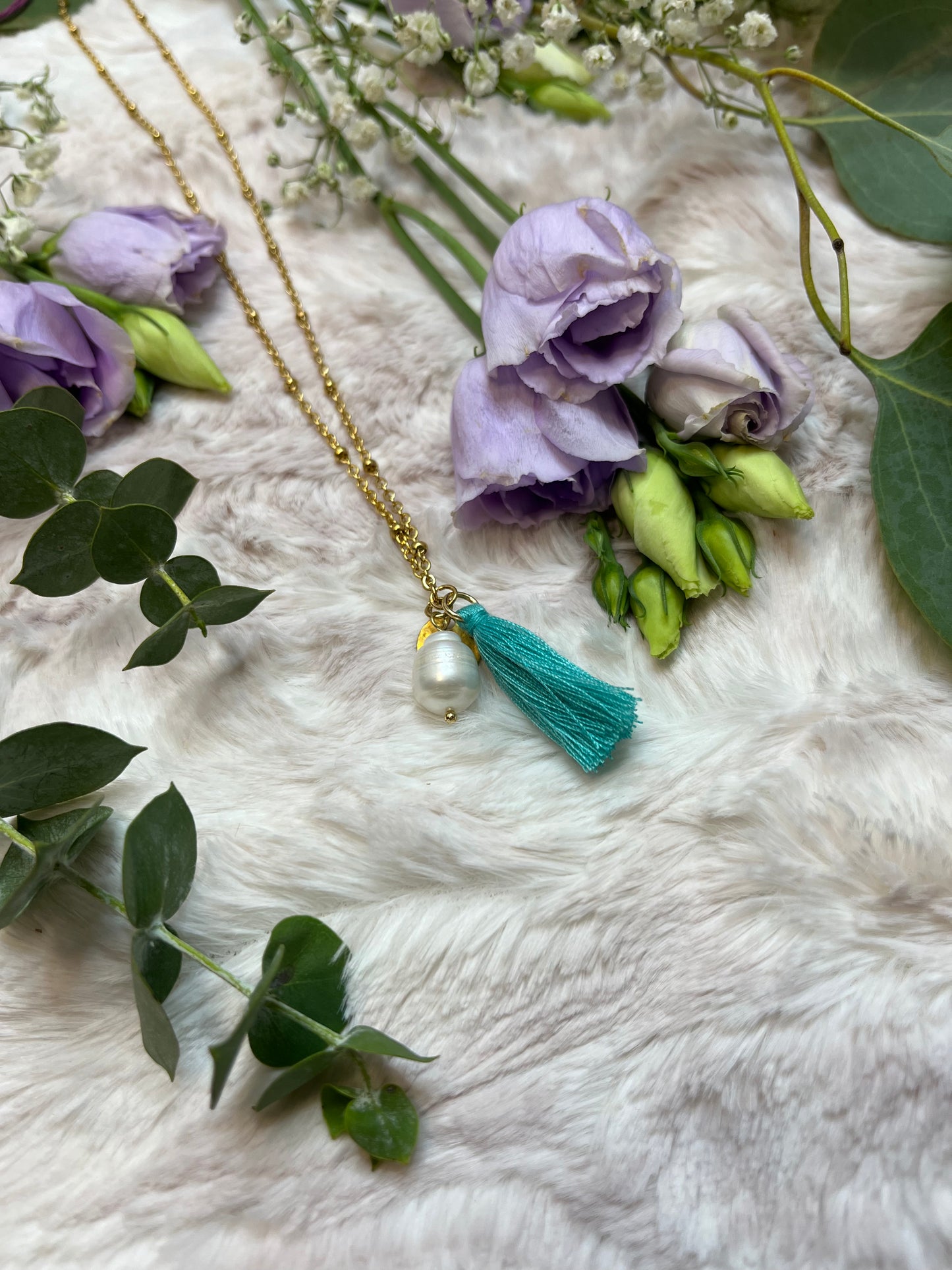 Freash water Perl w/ Tassel