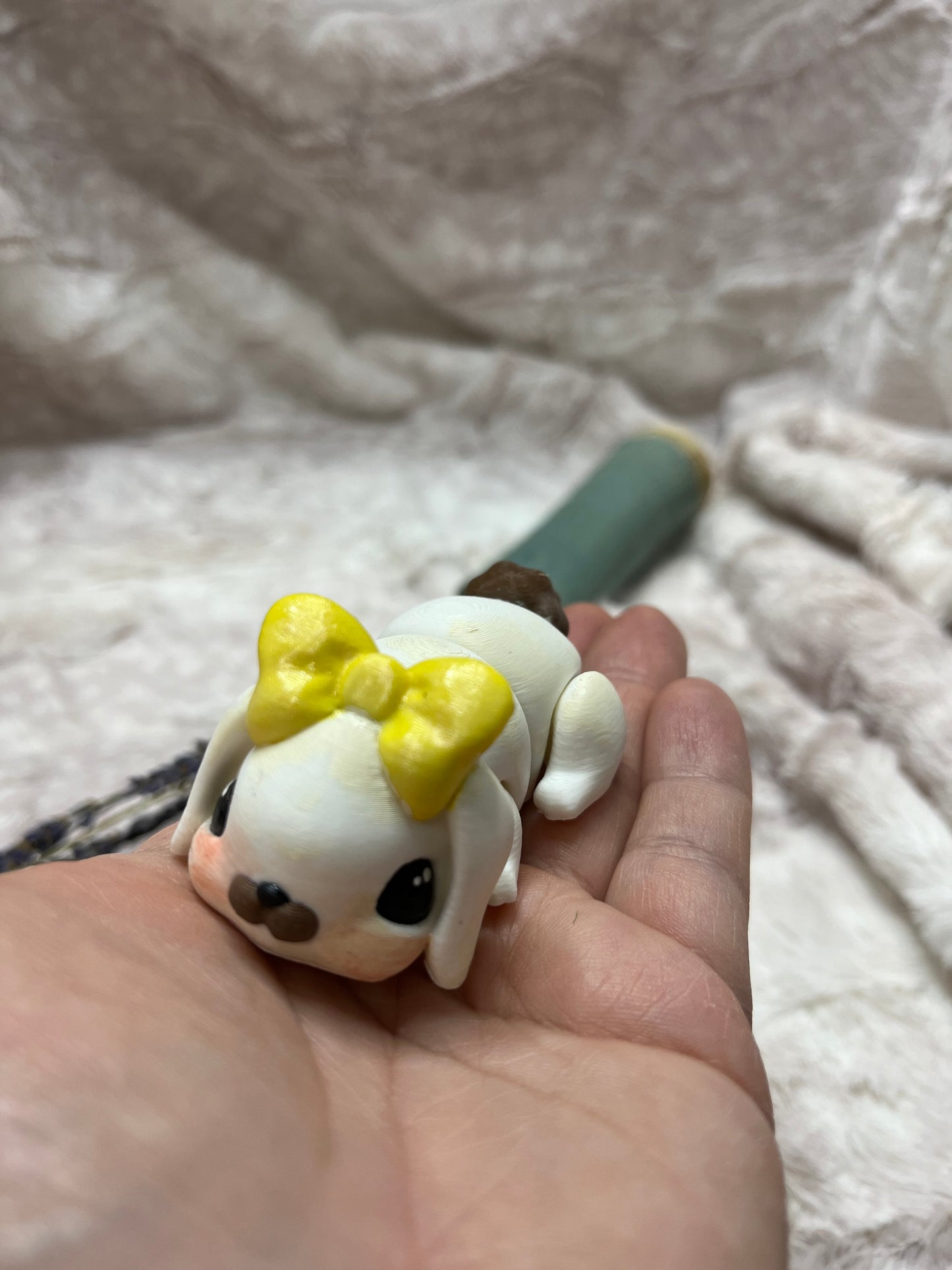 Mini Articulated Bunny With Bow