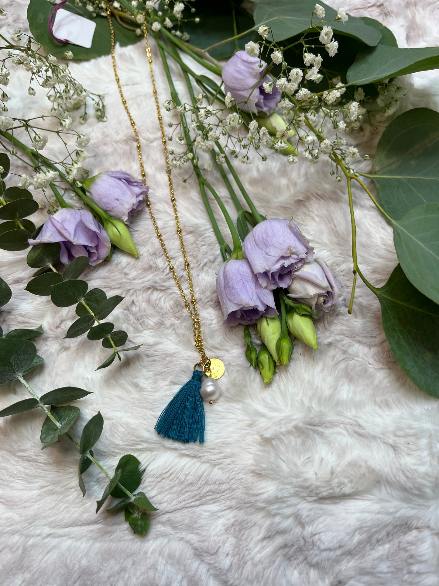 Freash water Perl w/ Tassel