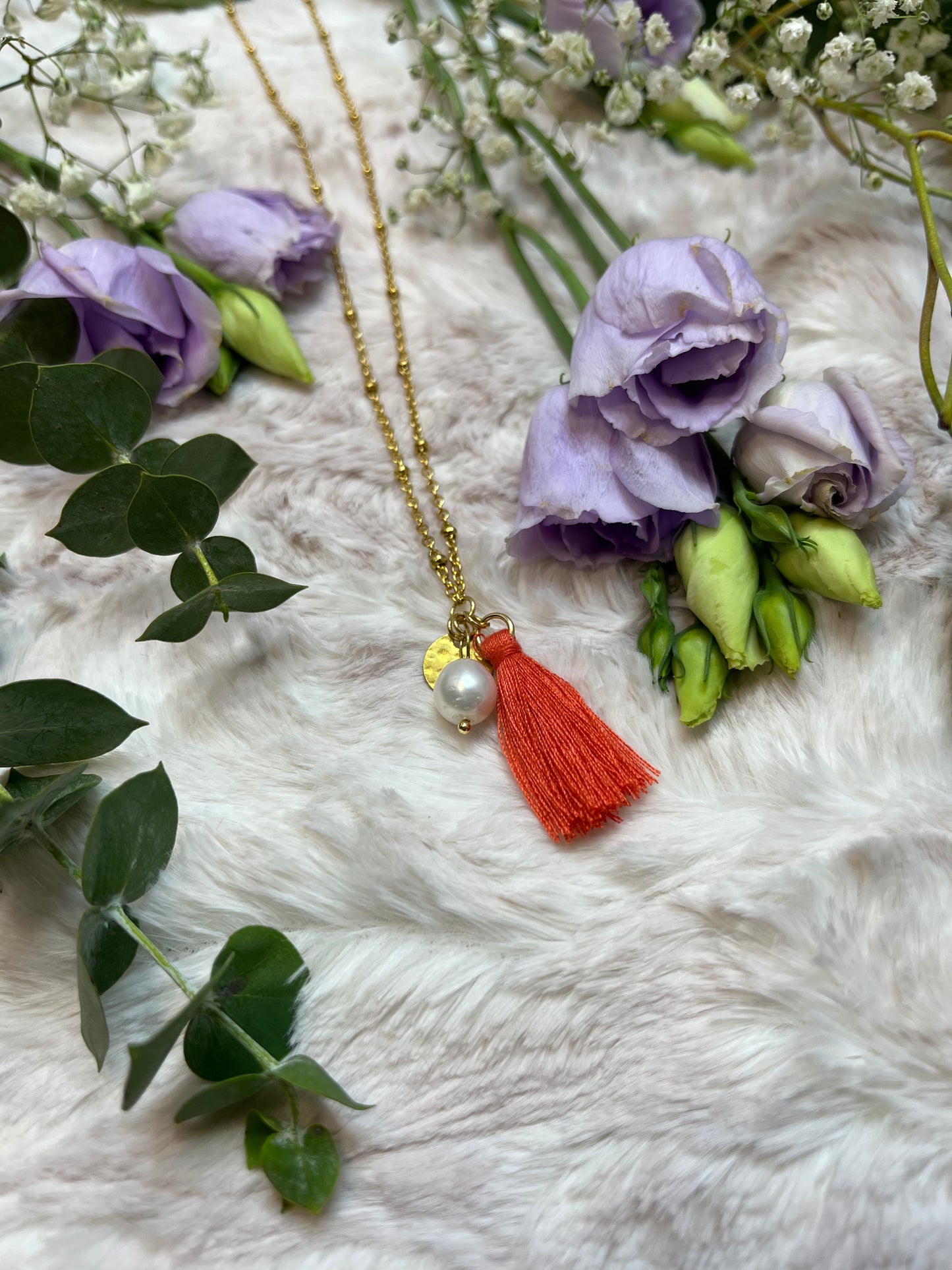 Freash water Perl w/ Tassel