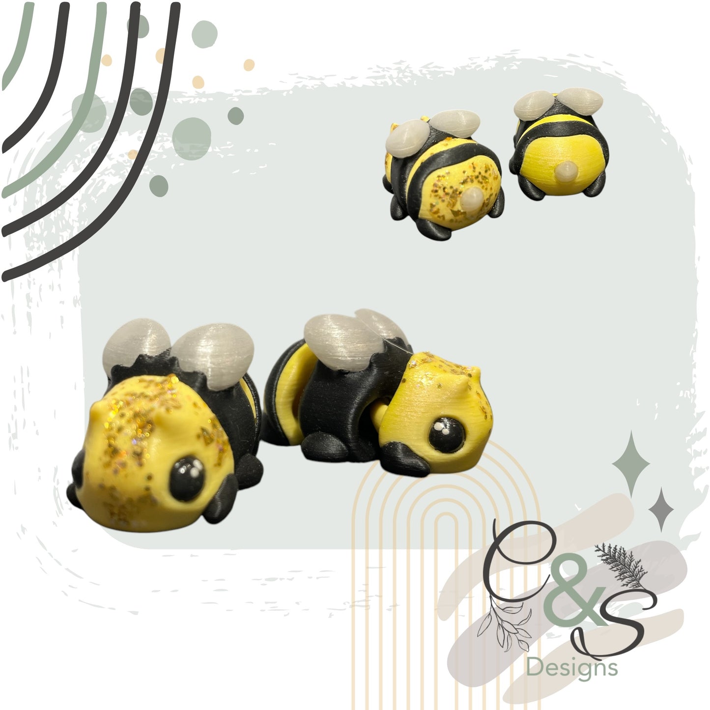 Articulated Honey Bee Magnet