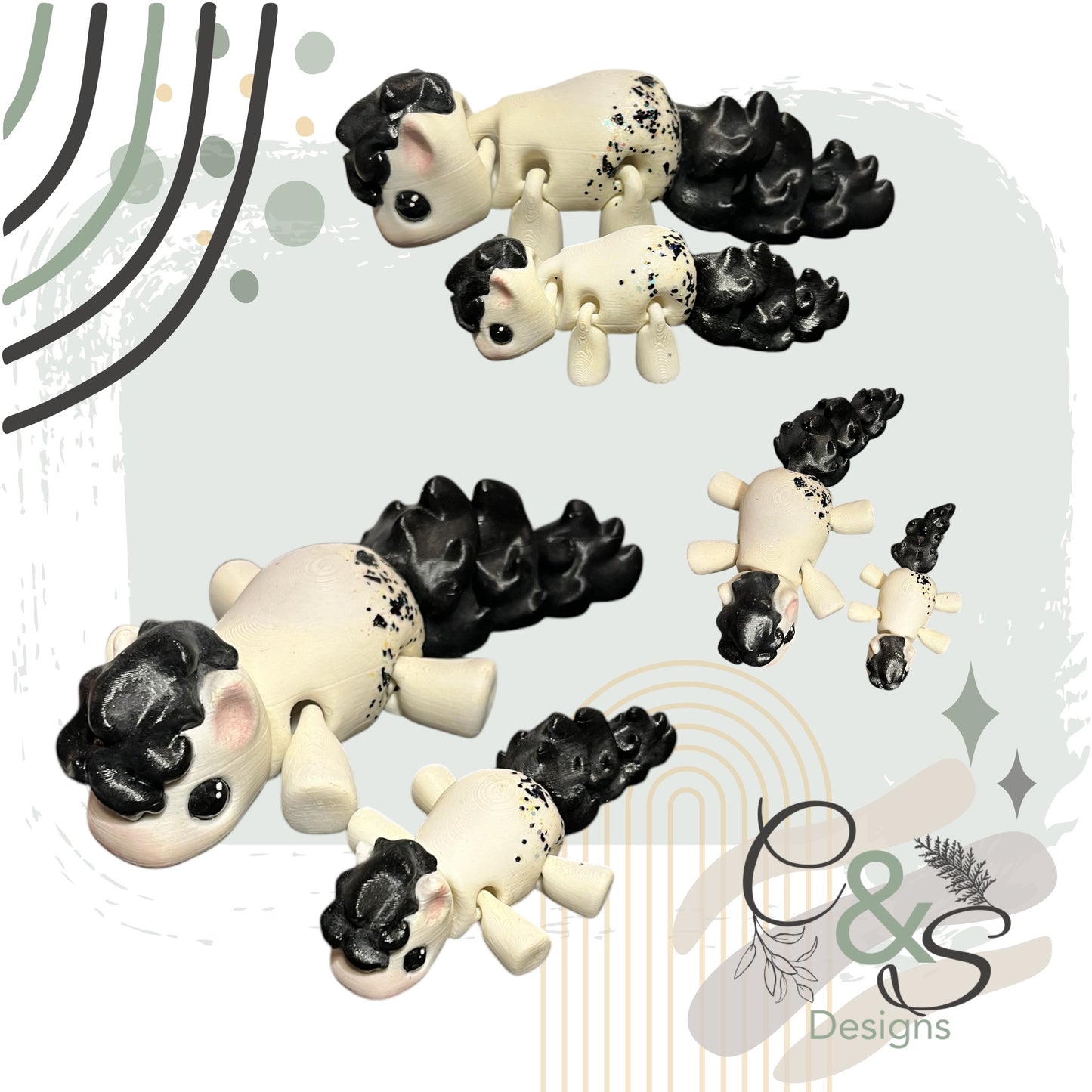 Horse Flexi - White