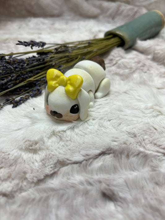 Mini Articulated Bunny With Bow