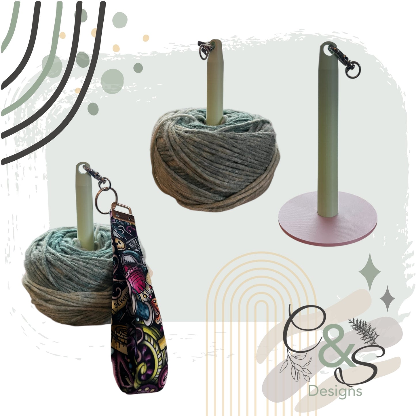 Wristlet - for Customizable Yarn Holder – Mix & Match Your Colours