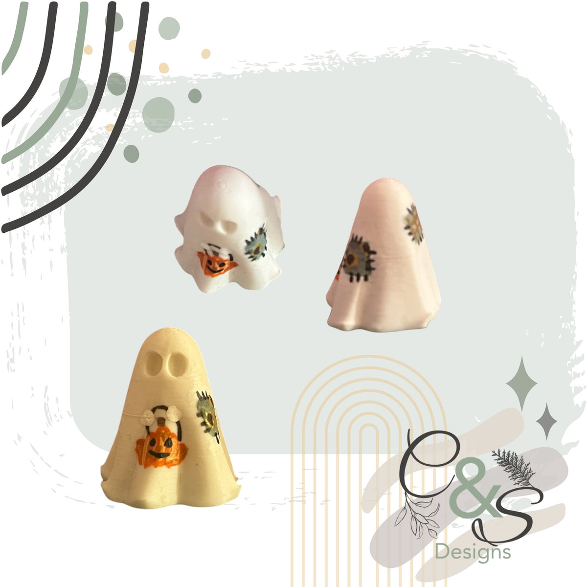 Teeny-Tiny Painted Ghost