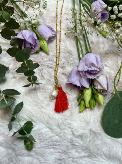 Freash water Perl w/ Tassel