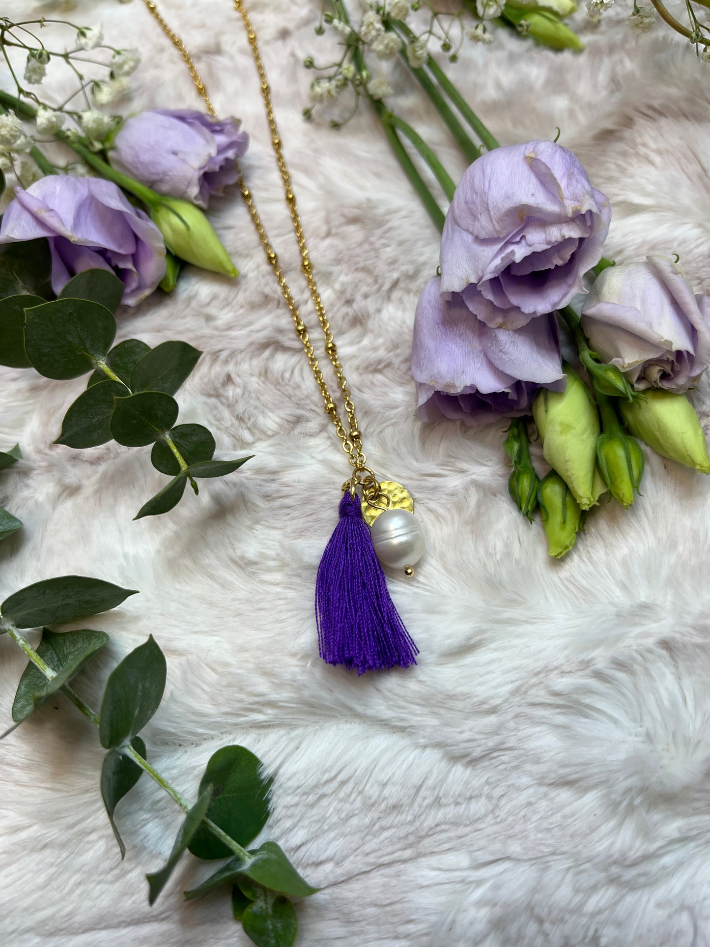 Freash water Perl w/ Tassel