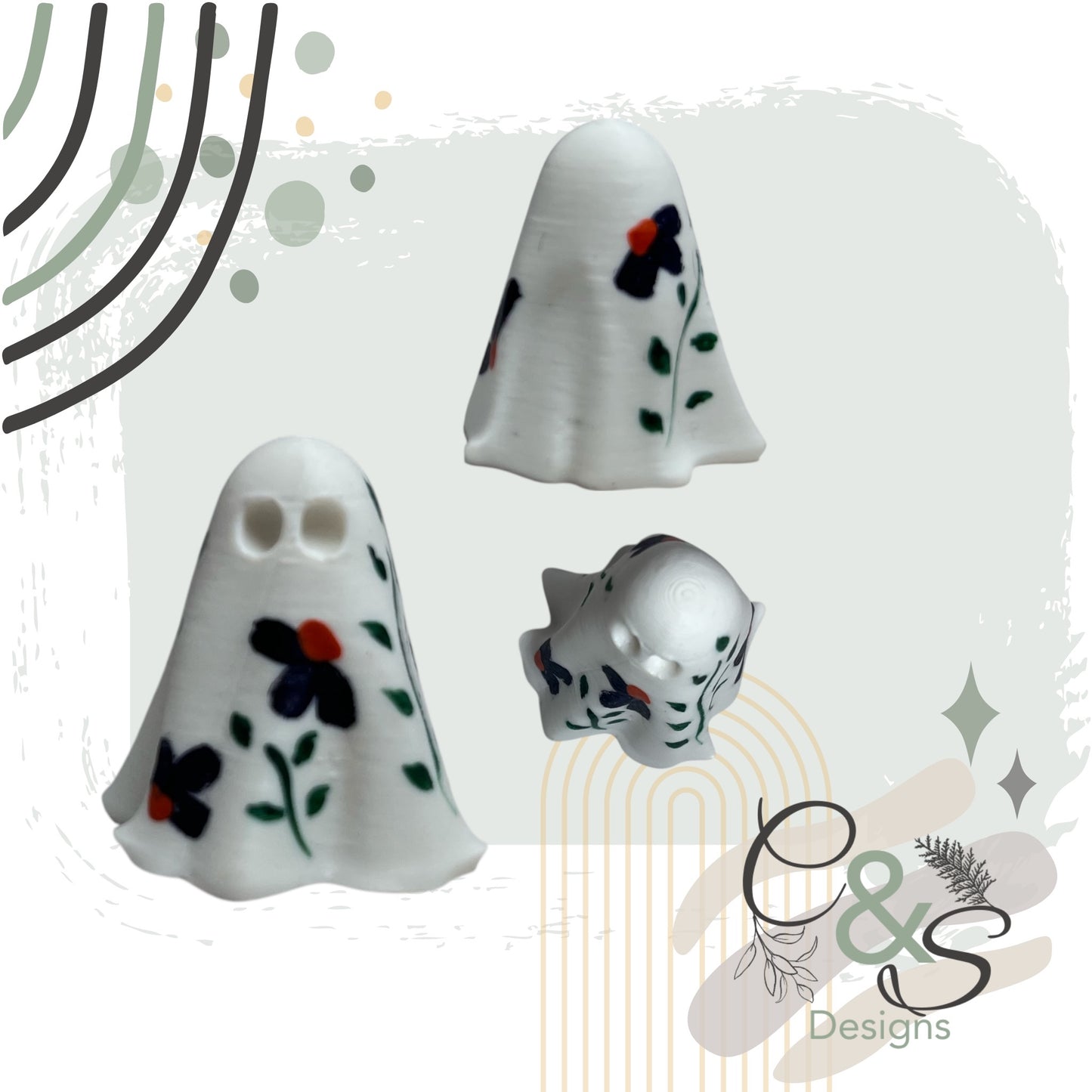 Teeny-Tiny Painted Ghost