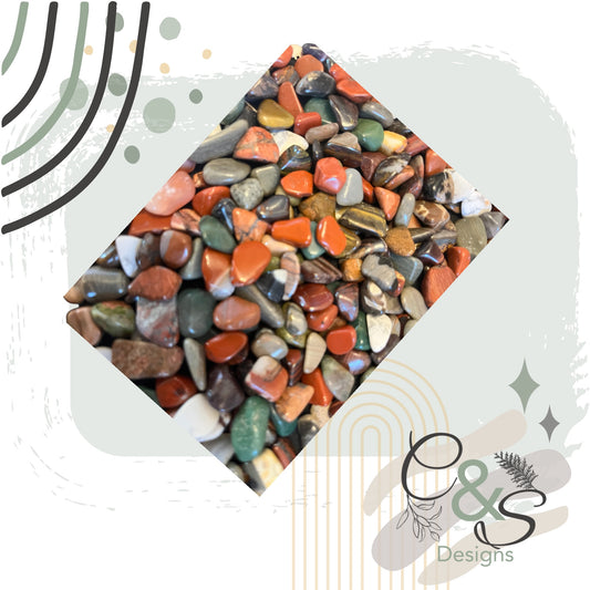 Mixed Tumbled Stone Chips – Assorted Natural Crystal Mini Stones