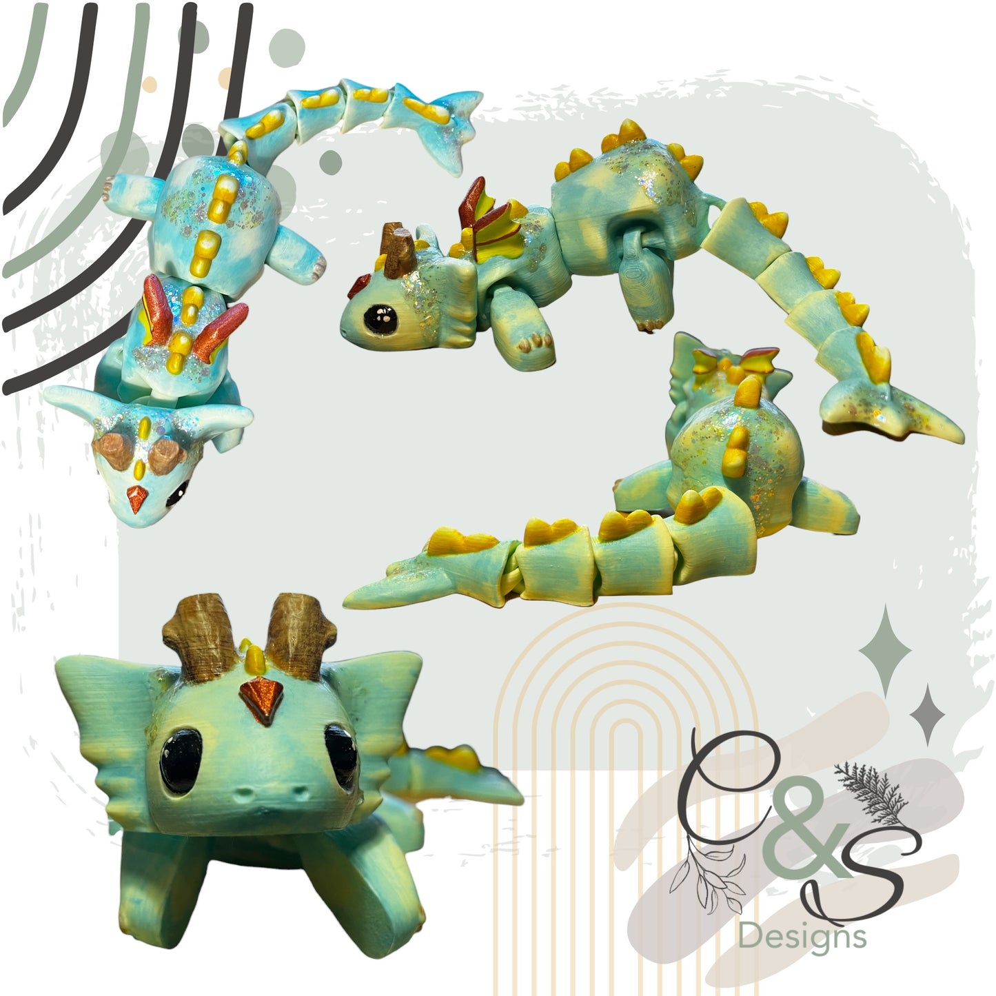 Woodland Hatchling Dragon - Didgital Download